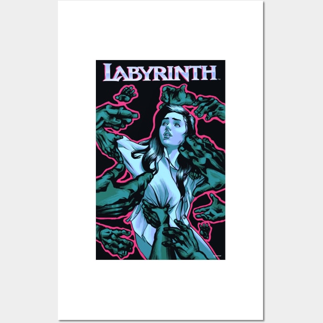 Labyrinth Helping Hands Art Wall Art by PhilRayArt